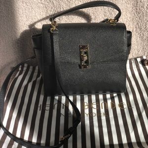 Black Henri Bendel Mini Uptown Satchel